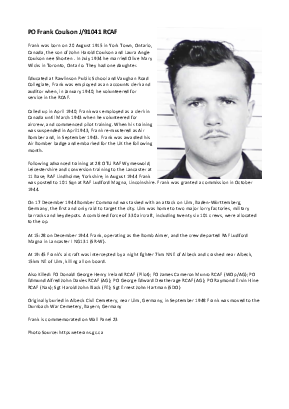 A preview of a PDF biography for Coulson, Frank